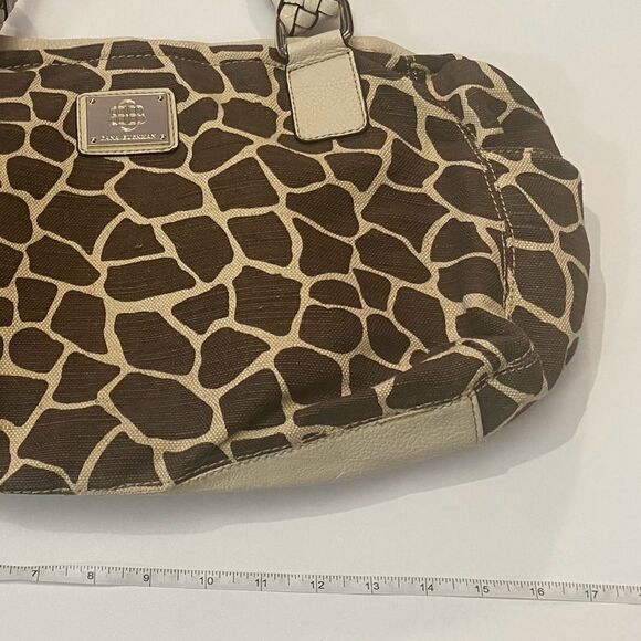 Dana Buchman Brown & Cream Animal Print Women's Large Handbag-Mobwife - Picture 11 of 15